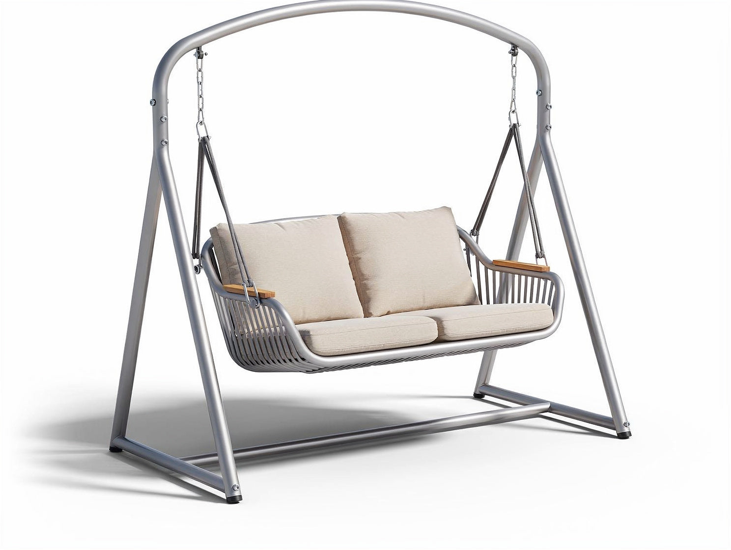 **Moderne Gartenschaukel mit komfortablem Sitz und robustem Aluminiumrahmen**